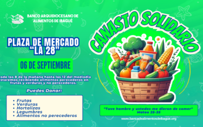 Ibagué se prepara para una nueva jornada del Canasto Solidario, que esta vez llegará a la emblemática Plaza de Mercado «La 28»