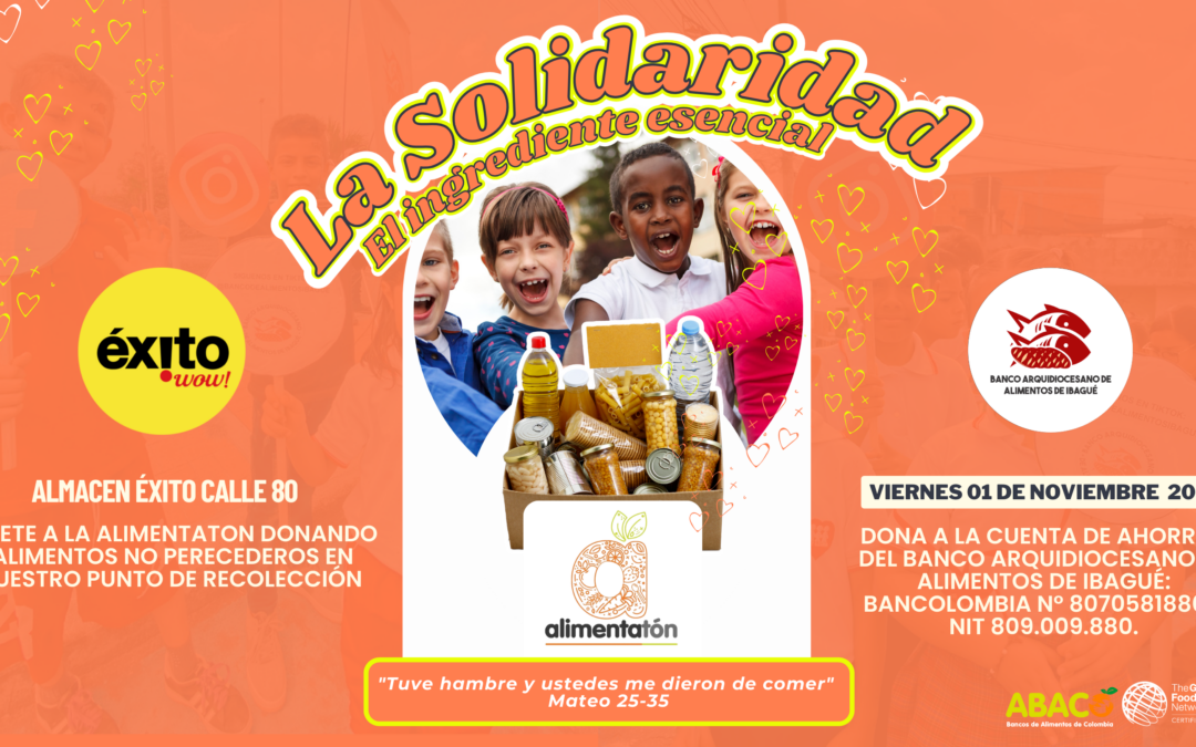 El 01 de Noviembre llega Alimentatón: La Solidaridad Como Ingrediente Esencial en Ibagué