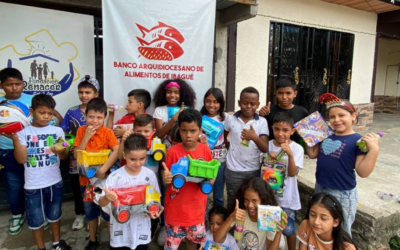 Más de 90 niños recibieron regalos en una de las comunidades más vulnerables de Ibagué