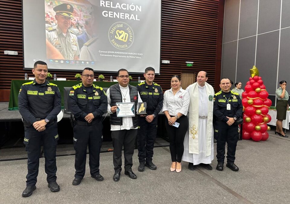 Policía del Tolima reconoce la labor humanitaria del Banco Arquidiocesano de Alimentos de Ibagué